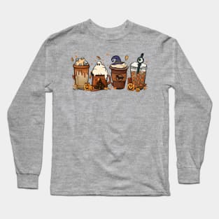 Halloween Coffee Long Sleeve T-Shirt